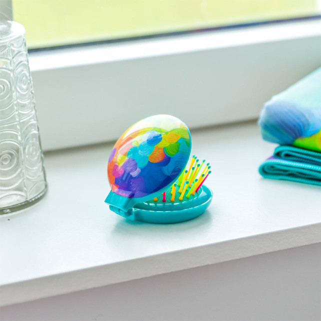 Pylones Brosse à Cheveux Avec Miroir - Lady Retro