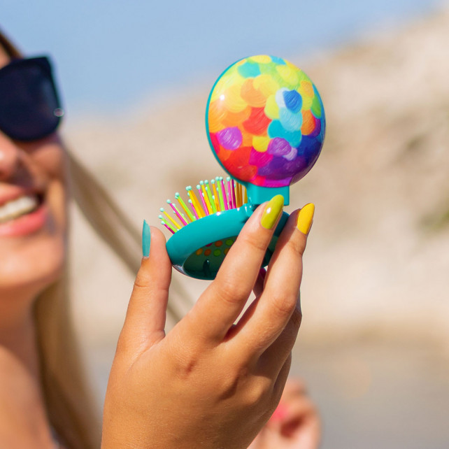 Pylones Brosse à Cheveux Avec Miroir - Lady Retro