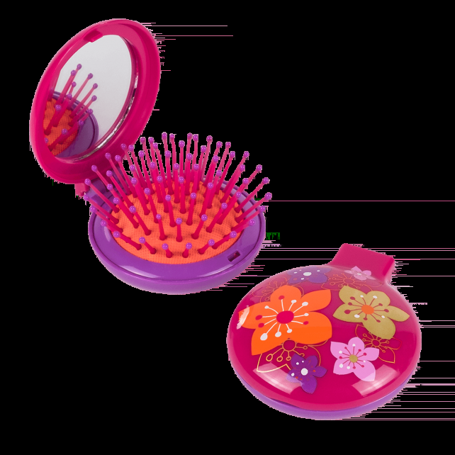 pylones Brosse à cheveux avec miroir - Lady Retro