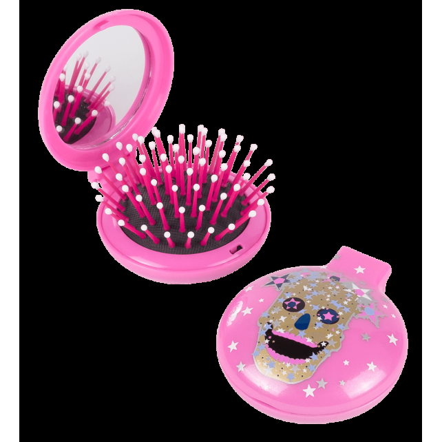 pylones Brosse à cheveux avec miroir - Lady Retro