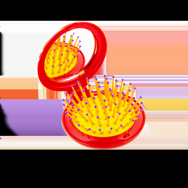 Pylones Brosse à Cheveux Avec Miroir - Lady Retro