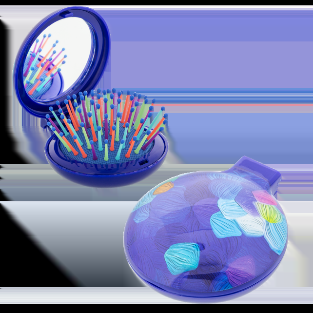 pylones Brosse à cheveux avec miroir - Lady Retro