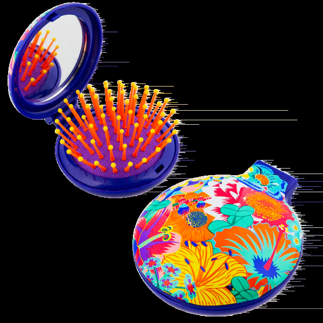 pylones Brosse à cheveux avec miroir - Lady Retro