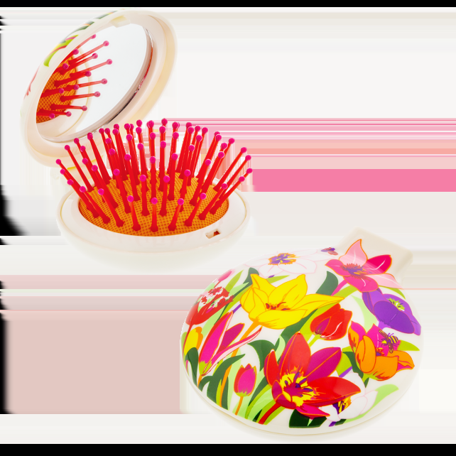 pylones Brosse à cheveux avec miroir - Lady Retro