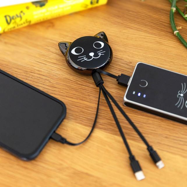 Pylones Câble Rétractable 3 En 1 - Connectech