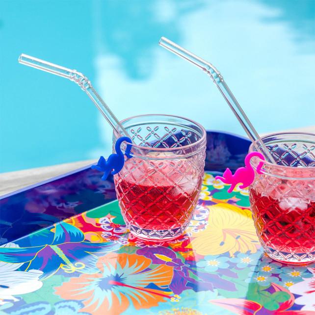 Pylones Paille En Verre - Papaye