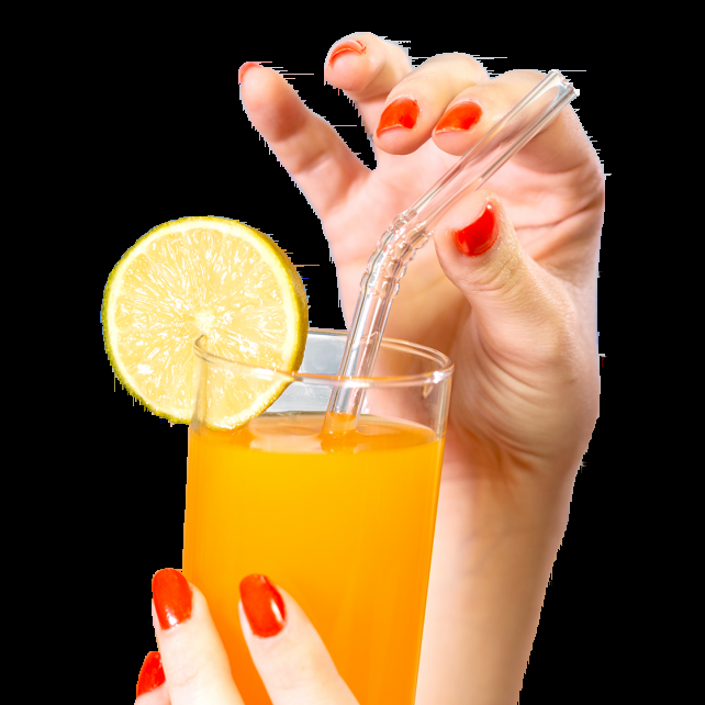 pylones Paille en verre - Papaye