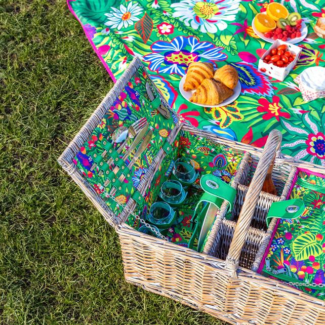 Pylones Panier De Pique Nique - Déjeuner Sur L'herbe