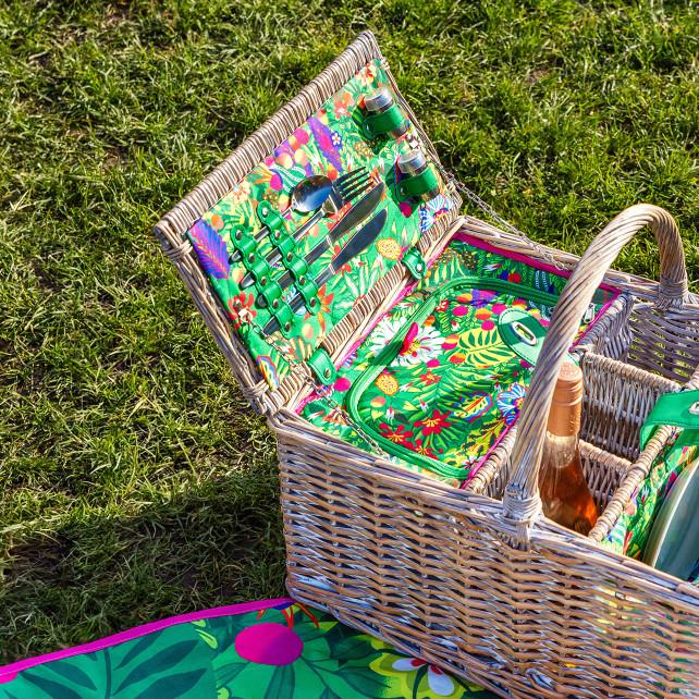 Pylones Panier De Pique Nique - Déjeuner Sur L'herbe