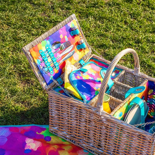 Pylones Panier De Pique Nique - Déjeuner Sur L'herbe