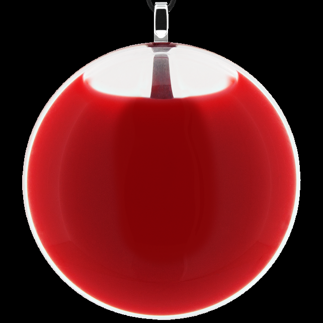 pylones Pendentif en verre soufflé - Galet Giga Milk