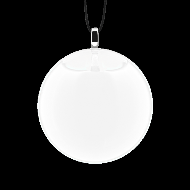 pylones Pendentif en verre soufflé - Galet Mini Milk