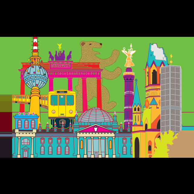 pylones Post my city - Carte postale