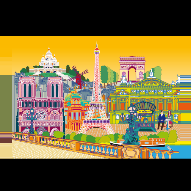 pylones Post my city - Carte postale