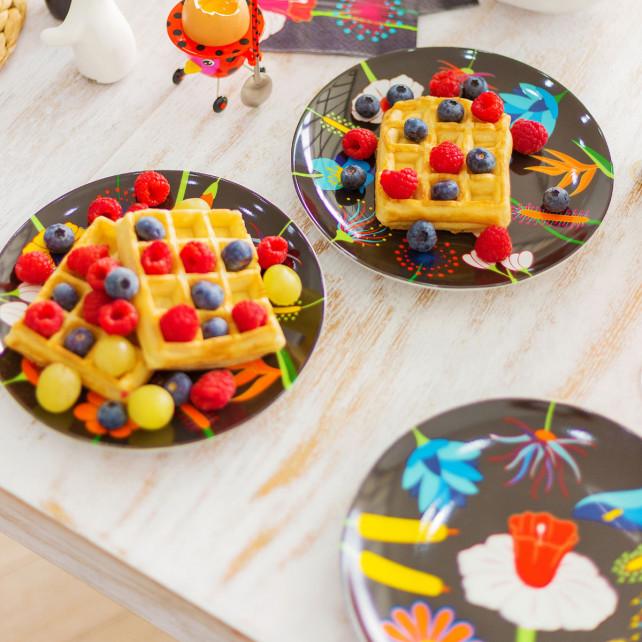 Pylones Set De 4 Assiettes - Dessert Coloré