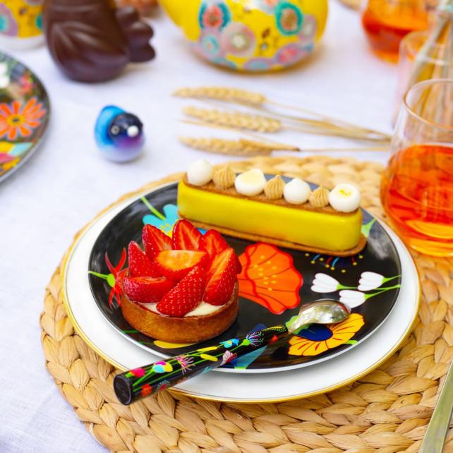 Pylones Set De 4 Assiettes - Dessert Coloré