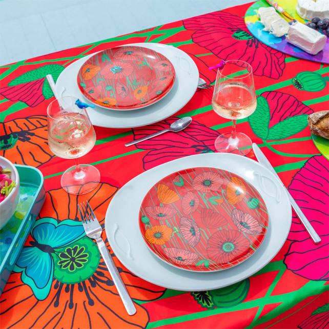 Pylones Set De 4 Assiettes - Dessert Coloré