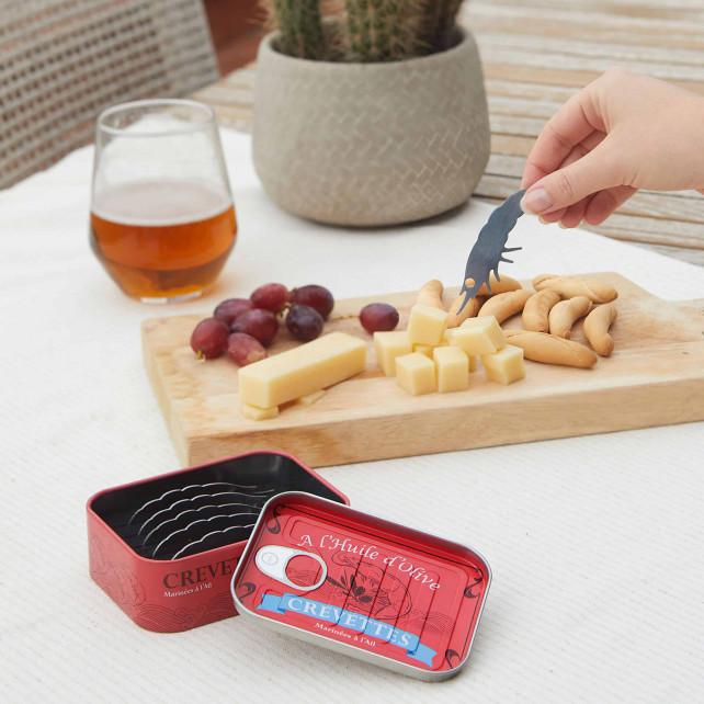 Pylones Set De 6 Pics Apéritif - Crevettes