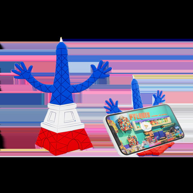 pylones Support téléphone bureau - Ani-stand