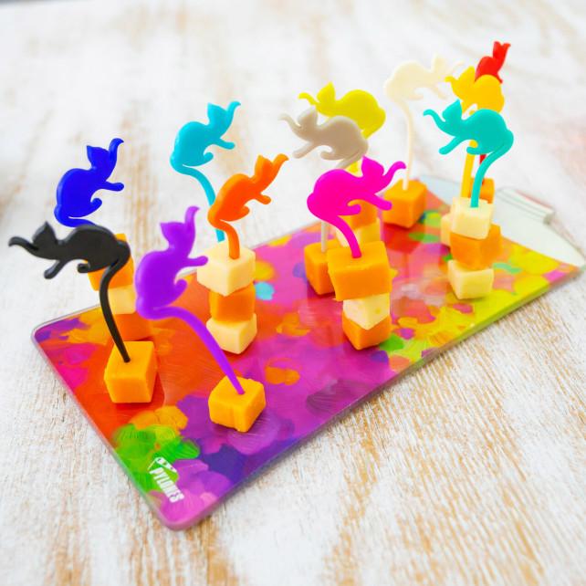 Pylones Set De 12 Pics Apéritif - Entrechats Happy Picks