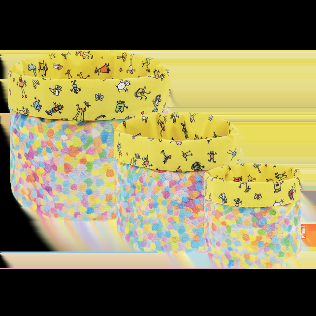 pylones Set de 3 paniers gigognes multi-usages - Panier