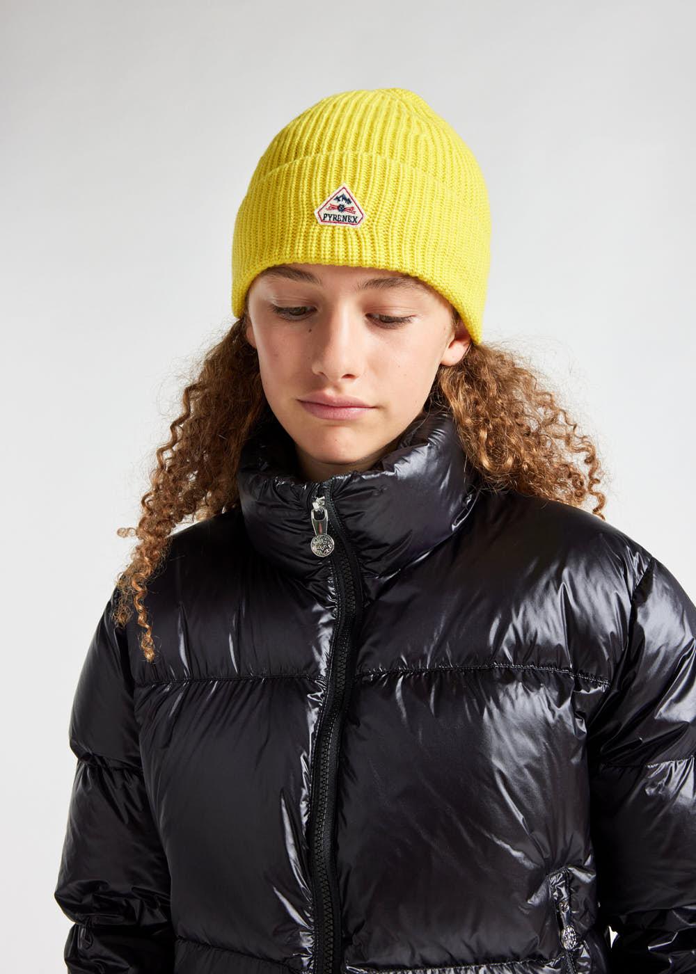 pyrenex Bonnet enfant Pyrenex Frej en laine Vibrant yellow