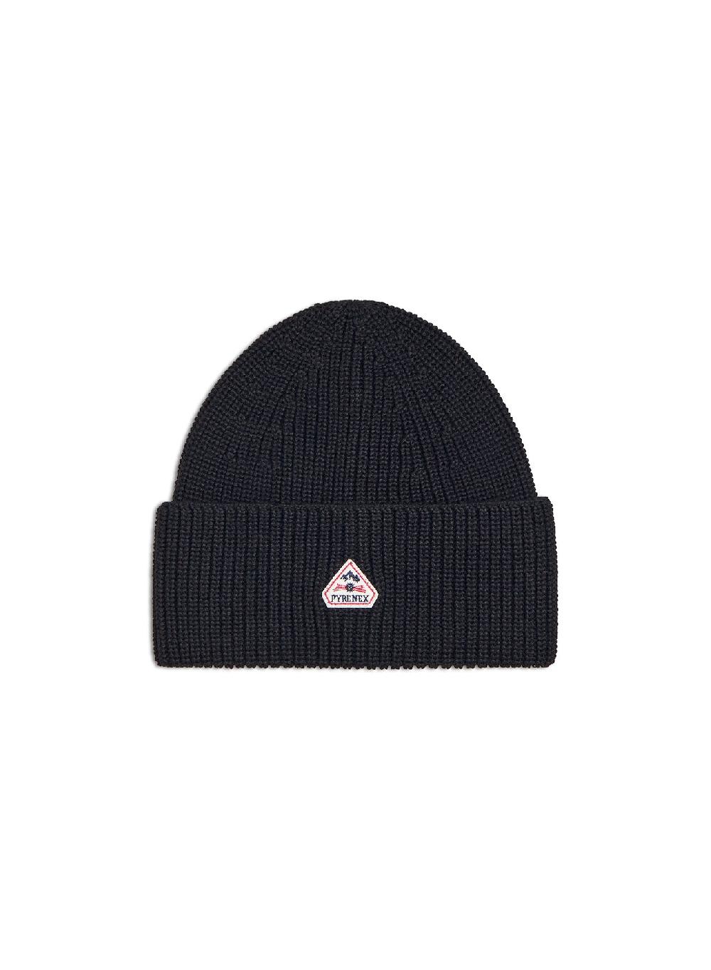 Pyrenex Bonnet Unisexe Pour Enfants En Laine Pyrenex Roki Noir