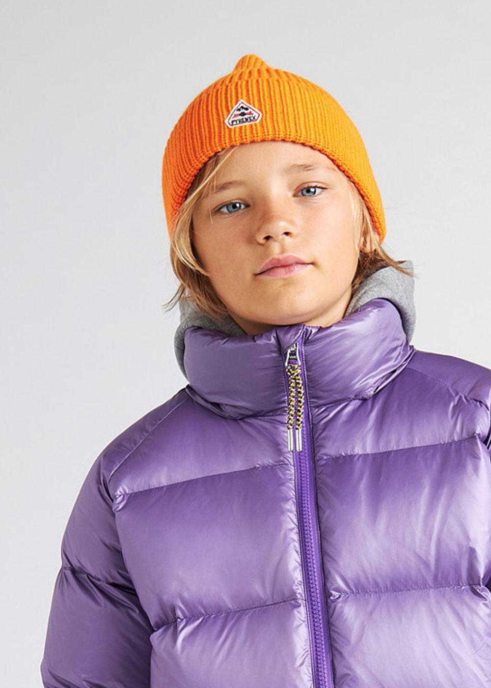 pyrenex Bonnet unisexe pour enfants en laine Pyrenex Roki orange