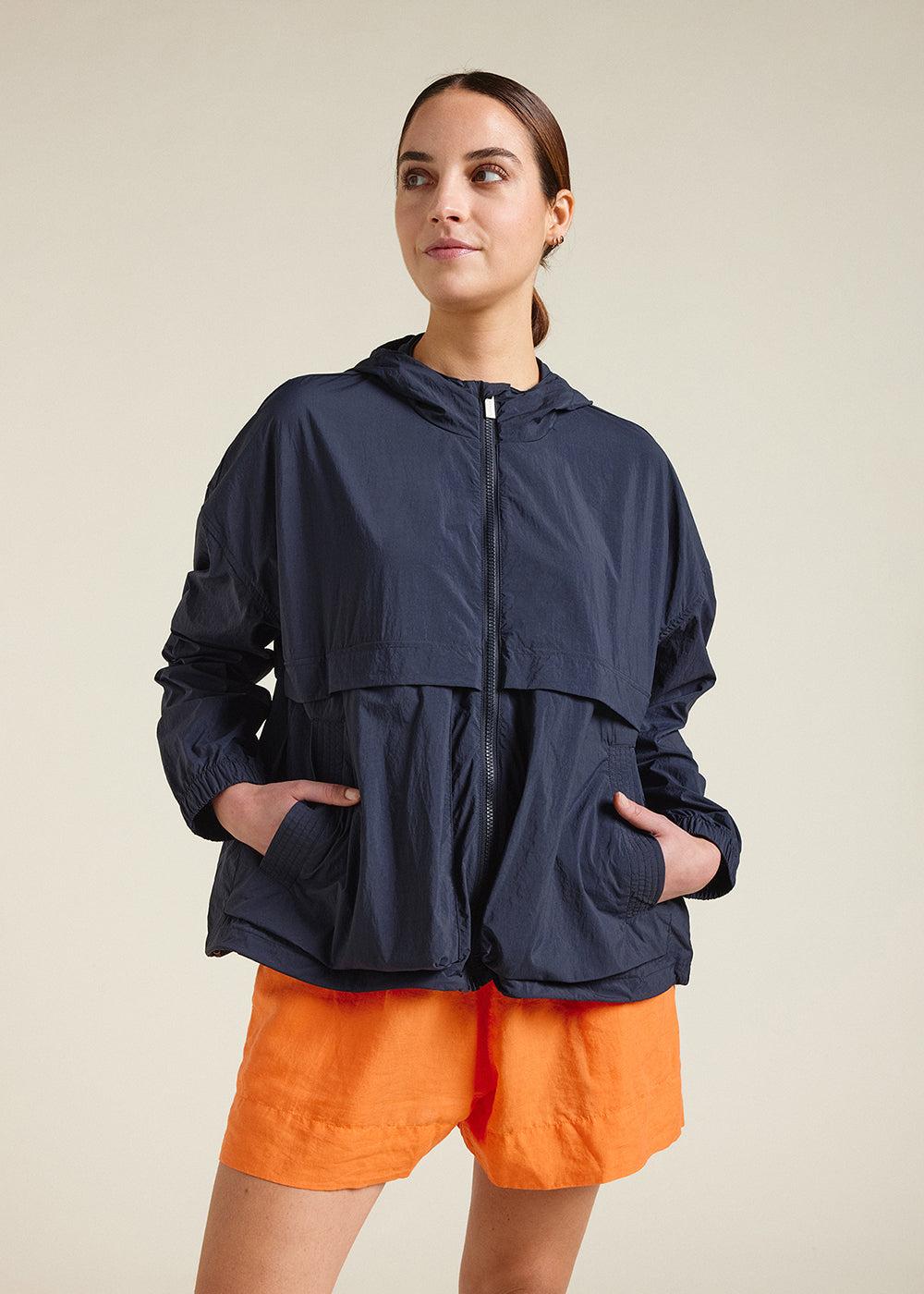 Pyrenex Coupe-vent Court Femme En Tissu Recyclé Pyrenex Yoko Deep Ink