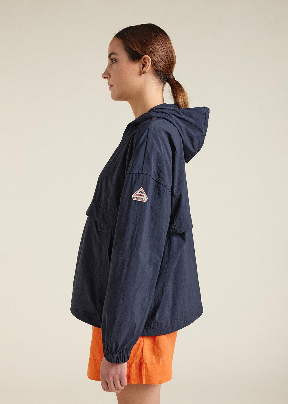 Pyrenex Coupe-vent Court Femme En Tissu Recyclé Pyrenex Yoko Deep Ink