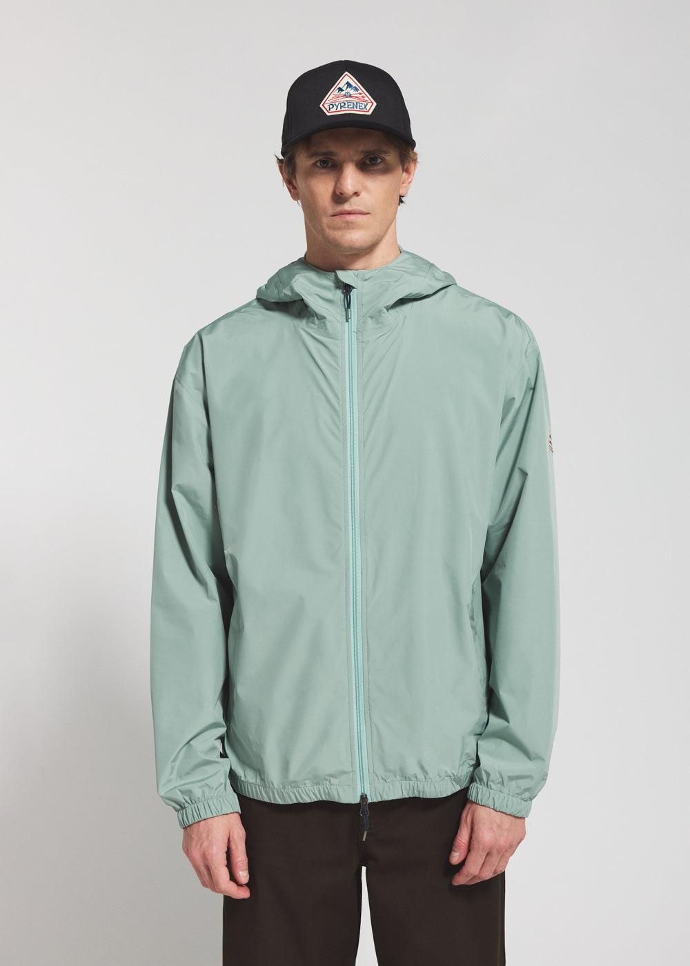 Pyrenex Coupe-vent Imperméable Unisexe Pyrenex Ensure Iceberg Green