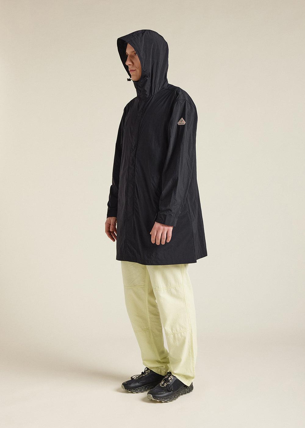 Pyrenex Coupe-vent Long à Capuche Unisexe Torrent Black