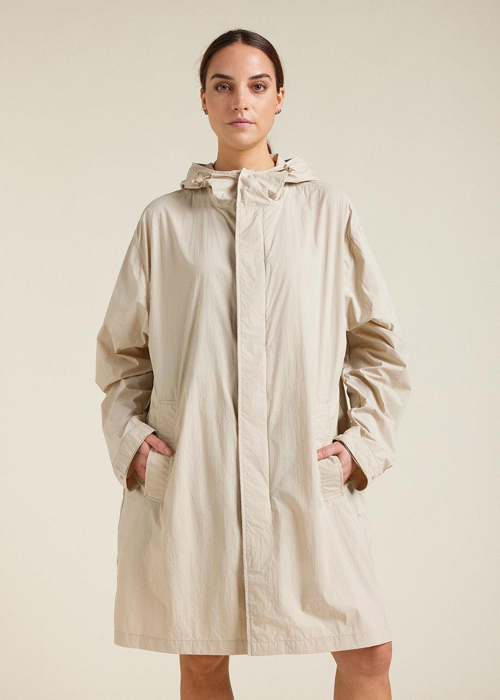 Pyrenex Coupe-vent Long à Capuche Unisexe Torrent Oyster Gray