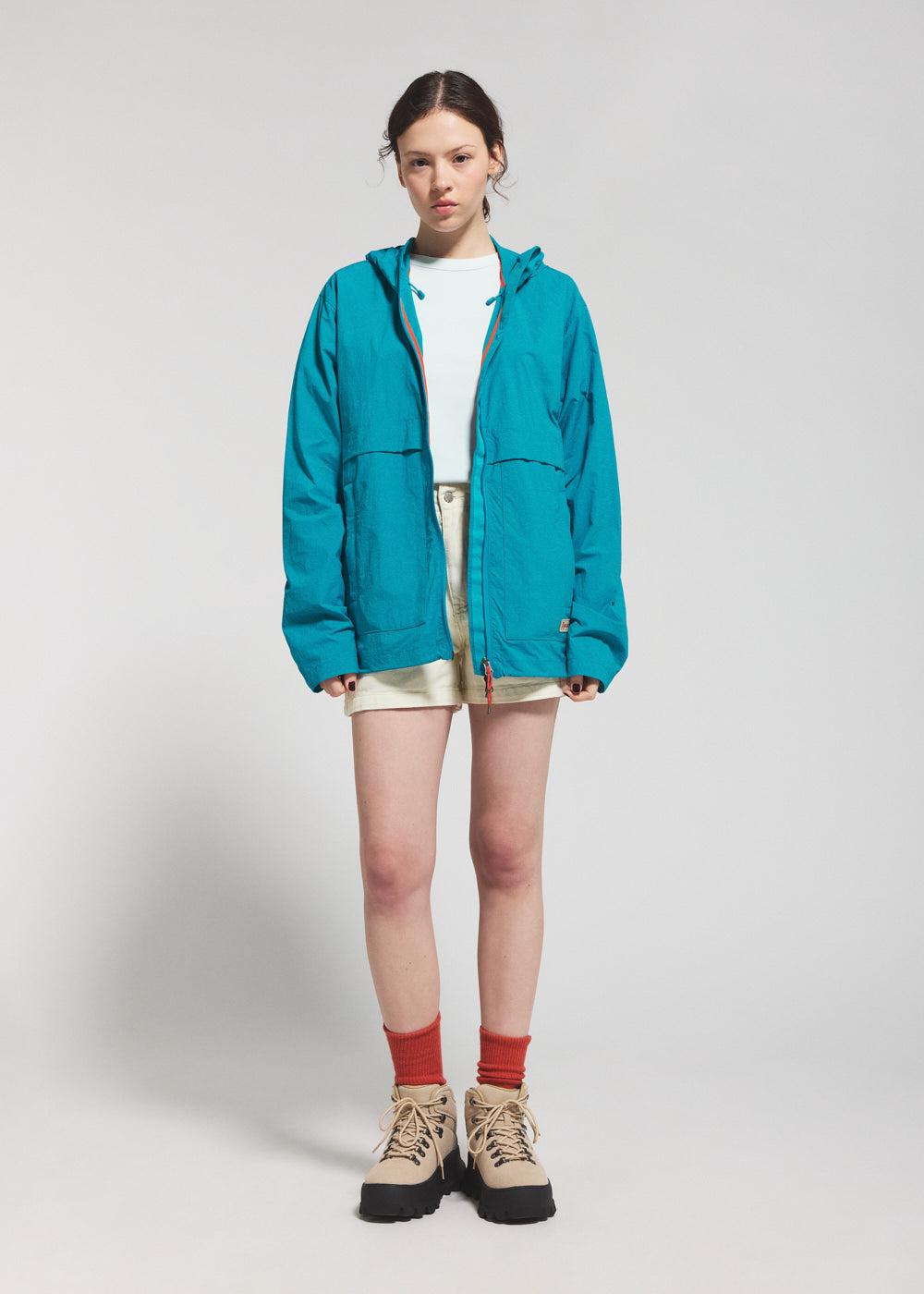 Pyrenex Coupe-vent Unisexe à Capuche Pyrenex Soulere Bleu Turquoise