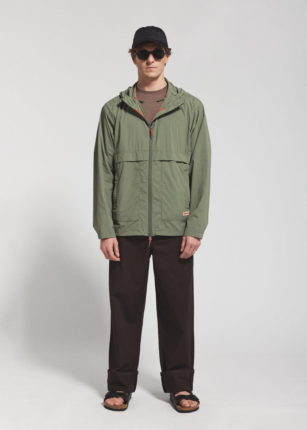 Pyrenex Coupe-vent Unisexe à Capuche Pyrenex Soulere Khaki