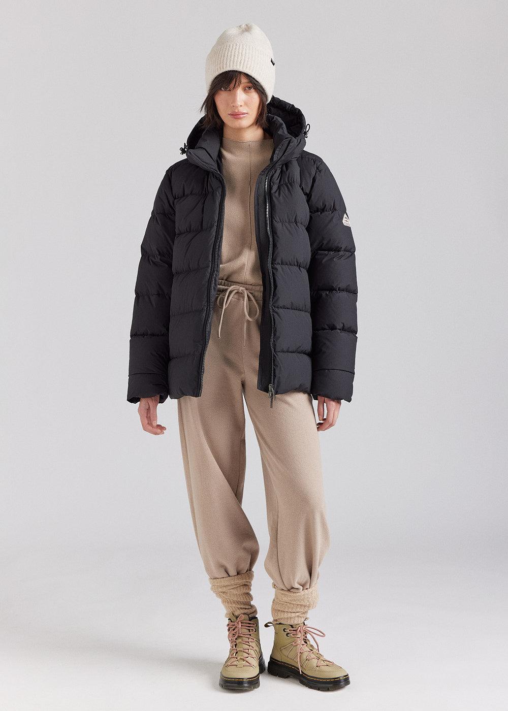 Pyrenex Doudoune à Capuche Amovible Pyrenex Spoutnic Black