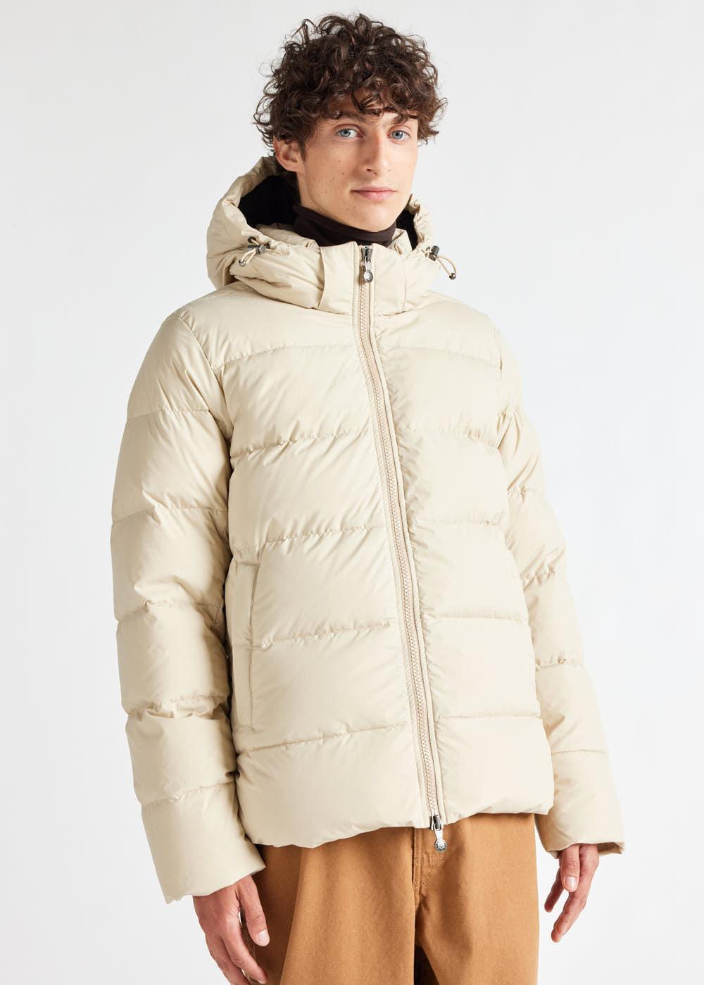 pyrenex Doudoune à capuche amovible Pyrenex Spoutnic Brown rice