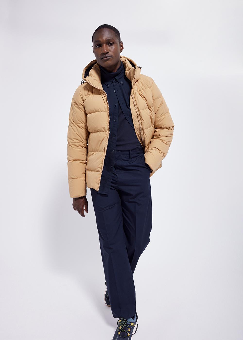 Pyrenex Doudoune à Capuche Amovible Pyrenex Spoutnic Iced Coffee