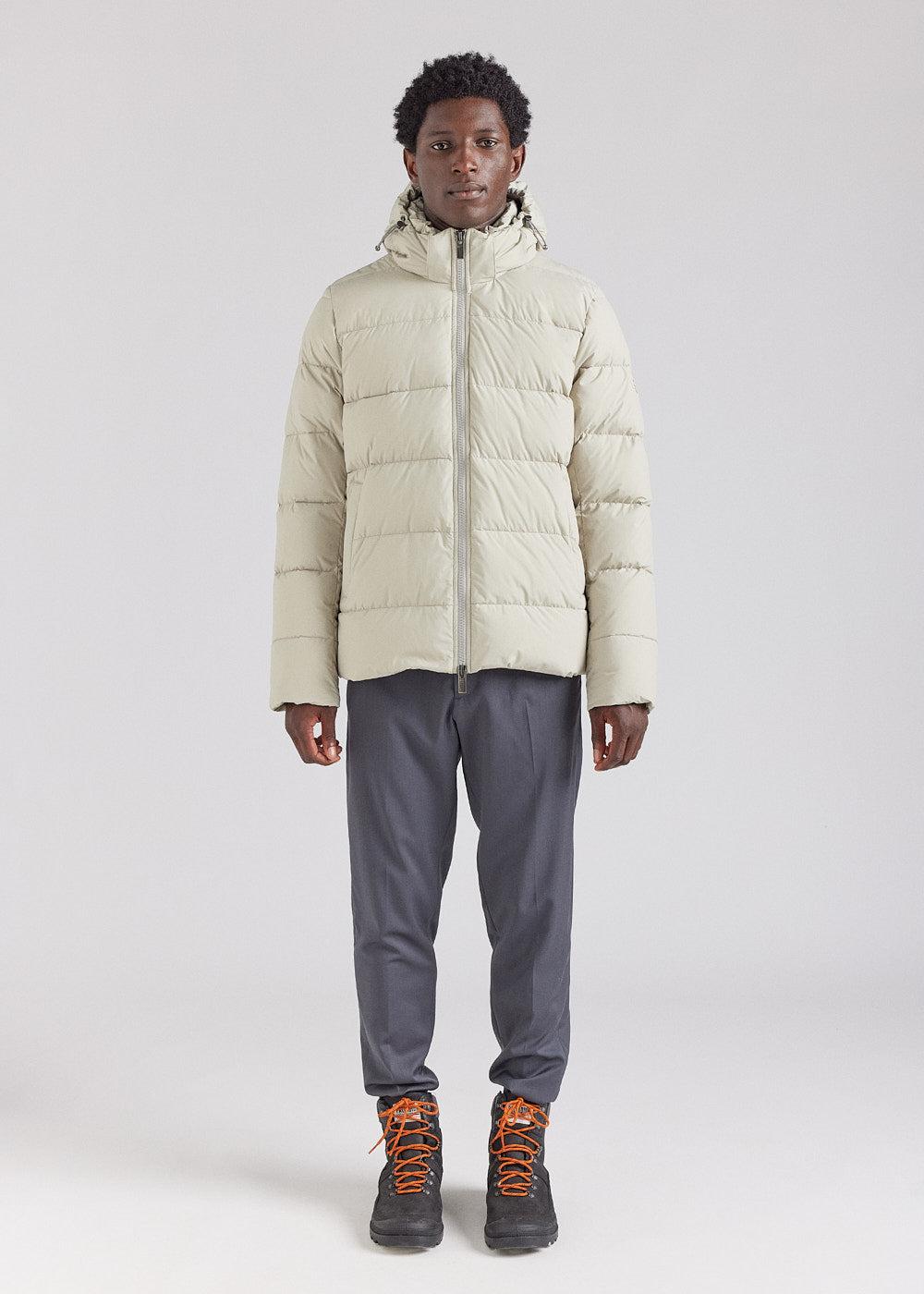 Pyrenex Doudoune à Capuche Amovible Pyrenex Spoutnic Willow Grey