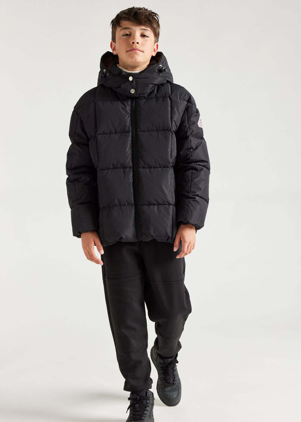 pyrenex Doudoune à capuche enfant Pyrenex Alma Black