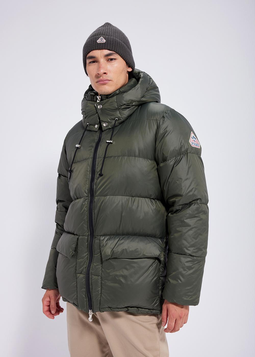 pyrenex Doudoune à capuche pour homme Pyrenex Evolve Deep khaki