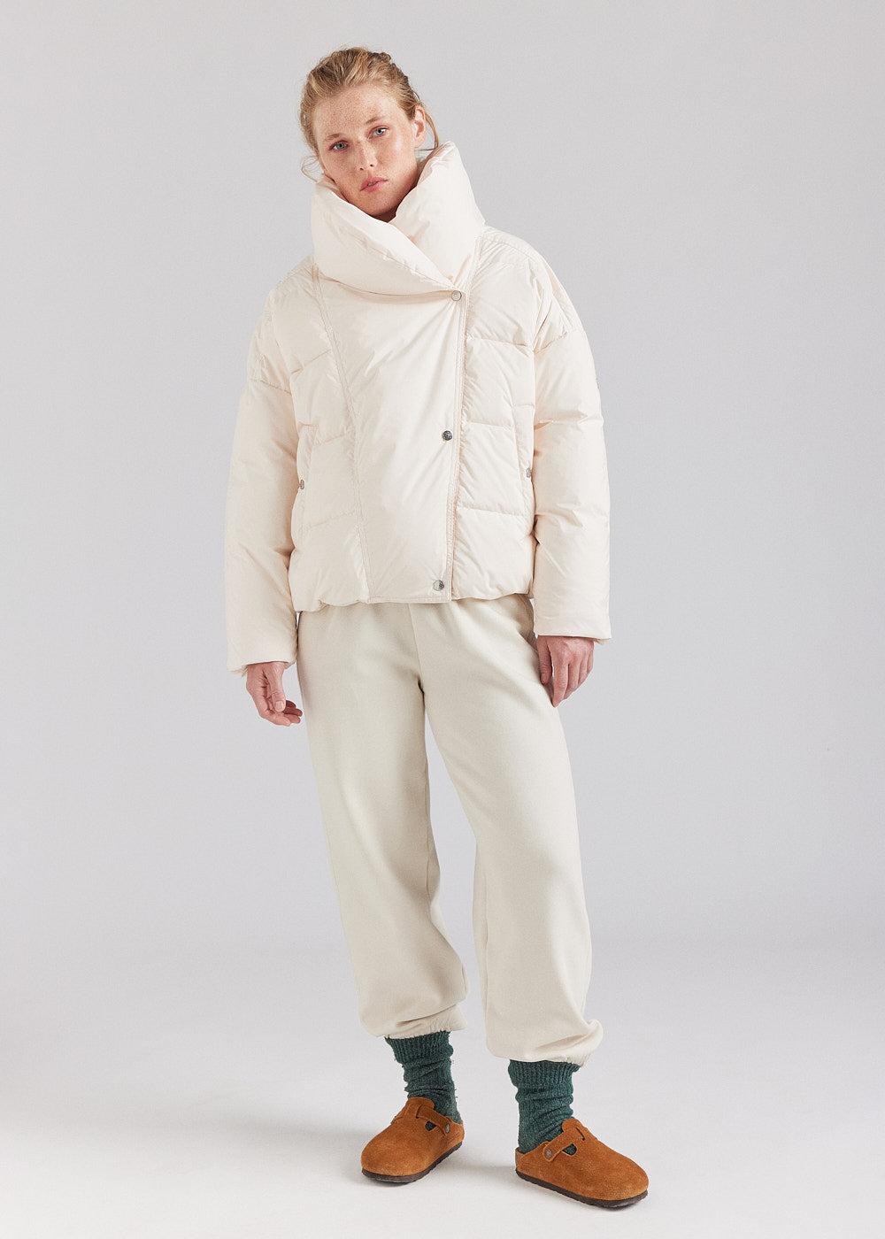 Pyrenex Doudoune à Col Enveloppant Pour Femme Pyrenex Judith Chalk