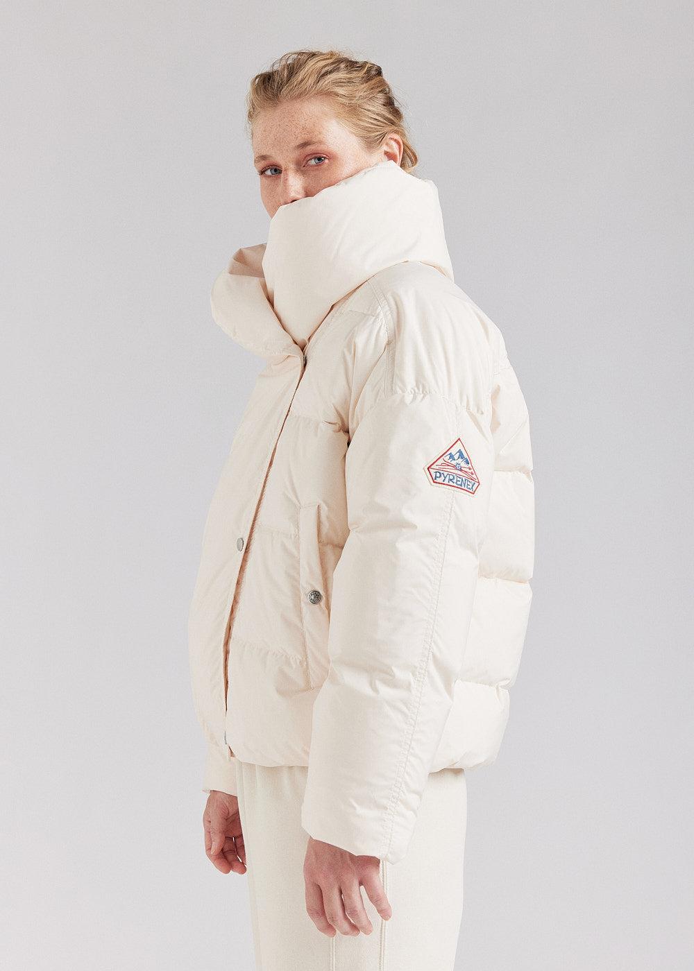 Pyrenex Doudoune à Col Enveloppant Pour Femme Pyrenex Judith Chalk