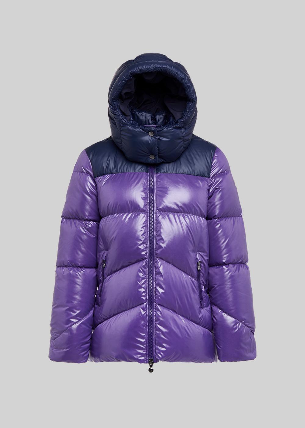 Pyrenex Doudoune Brillante Femme Pyrenex Galactic à Capuche Mulberry