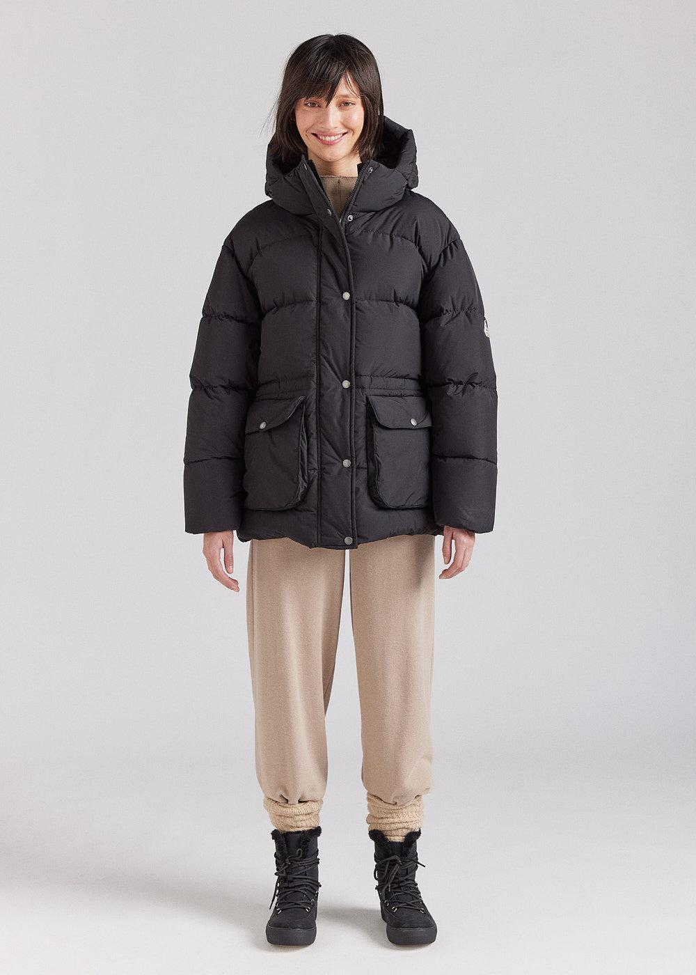 Pyrenex Doudoune Chaude à Capuche Pour Femme Pyrenex Adeline Noire