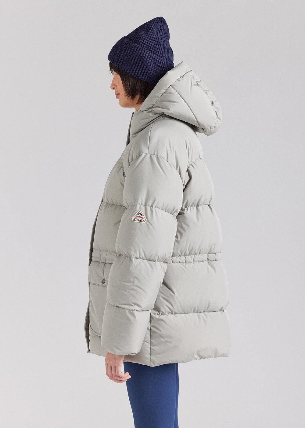 Pyrenex Doudoune Chaude à Capuche Pour Femme Pyrenex Adeline Willow Grey