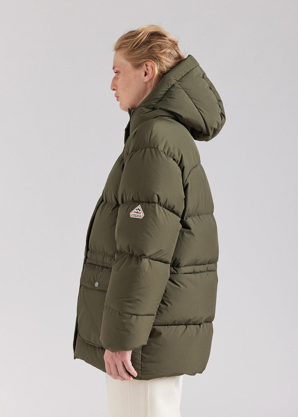 Pyrenex Doudoune Chaude à Capuche Pour Femme Pyrenex Adeline Deep Khaki