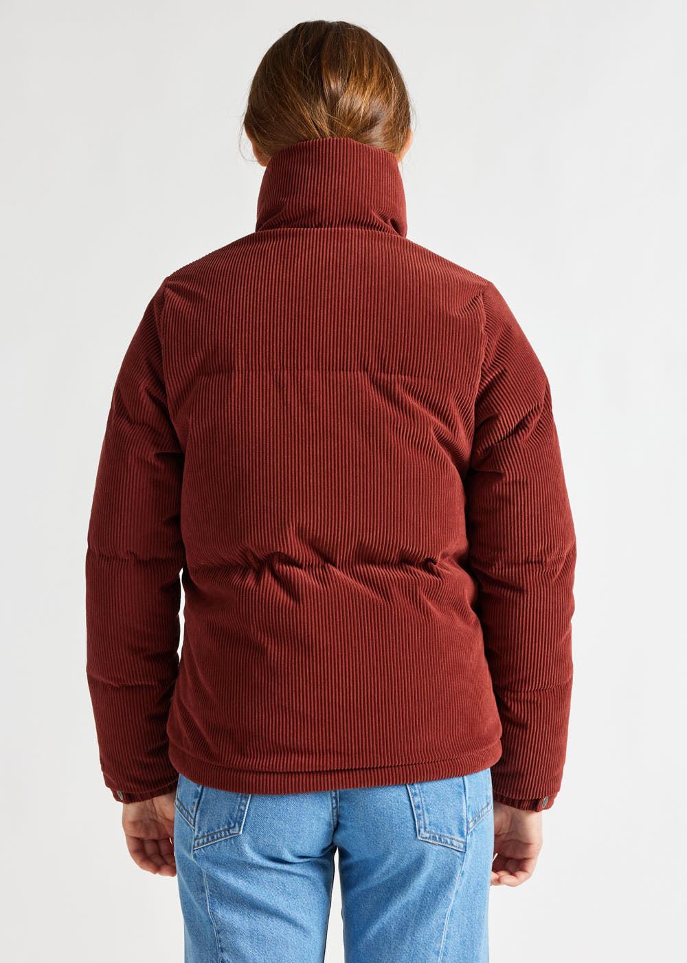 Pyrenex Doudoune Courte Femme En Velours Côtelé Pyrenex Goldin Syrah