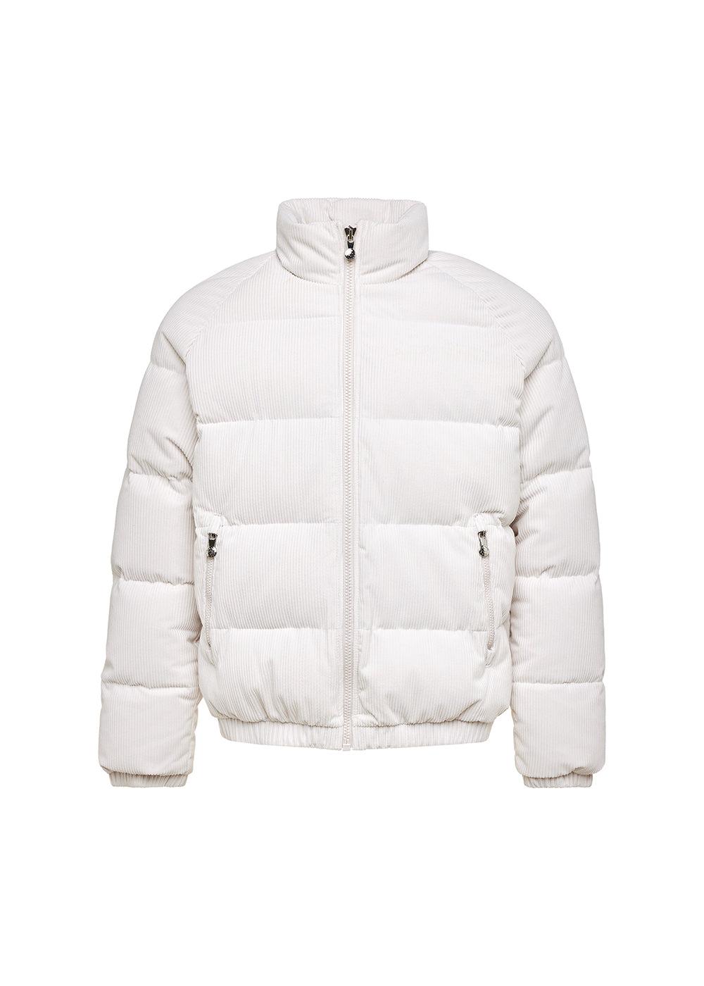 Pyrenex Doudoune En Velours Côtelé Pyrenex Vintage Mythic Velvet Chalk