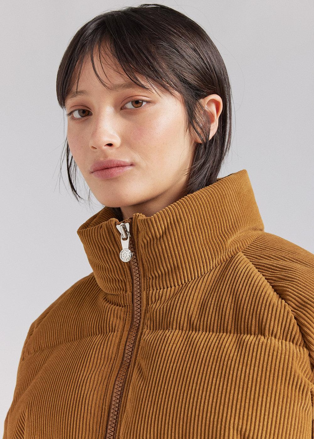 Pyrenex Doudoune En Velours Côtelé Pyrenex Vintage Mythic Velvet Bronze Brown